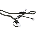 Verlengkabel PLUG-N-PLAY 3-voudig, zwart 500cm