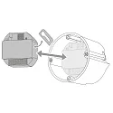 CASAMBI Bluetooth dimmer DENBT230-300 RECESSED Bluetooth aanstuurbaar, Analoge faseafsnijding dimuitgang, wit