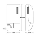 CASAMBI Bluetooth dimmer DENBT230-380 INDEPENDENT Bluetooth aanstuurbaar, Analoge faseafsnijding dimuitgang, wit