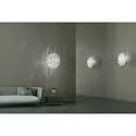 Axolight Wandarmatuur AP AURA E27 IP20, chroom, wit dimbaar