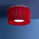 Axolight Plafondarmatuur PL SKIRT 150 E27 IP20, rood, wit dimbaar