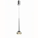 LED pendant luminaire SP FAIRY, 7.4W, 2700K, 565lm, IP20, chrome, amber glass