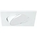 Inbouwarmatuur hoekig, draaibaar GU10 IP20, glanzend, wit
