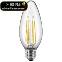 HWH Filamentlamp kaarsvorm C35 schakelbaar E27 4,5W 470lm 2700K 300° CRI > 90 