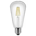 Lichtbron Edison peervorm ST64 schakelbaar E27 4W 470lm 2700K 300° CRI >80 