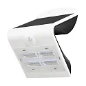 Blulaxa® LED Solar Outdoor Wall luminaire with PIR sensor, IP65, 3.2W 3000K 400lm 120°, incl. Accumulator, white