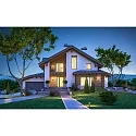 HWH Blulaxa® LED Solar Outdoor Wall luminaire with PIR sensor, IP65, 3.2W 3000K 400lm 120°, incl. Accumulator, white