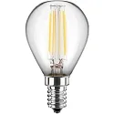 LED Lamp drop G45, 4,5W (40W), E14, 470lm, 2700K, glass clear, dimmable