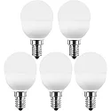 HWH LED Globelamp SMD MULTI G45 set van 5 E14 5W 470lm 2700K 200° CRI >80 