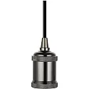 HWH Pendelarmatuur E27 IP20, zwart 