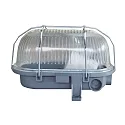 HWH damp-proof luminaire BASIS oval E27 IP44, grey