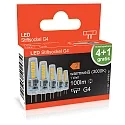 HWH pin socket lamp set of 5 G4 1W 100lm 3000K 300° 
