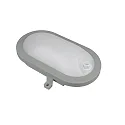 HWH Armatuur voor vochtige ruimten BASIS FIX SENSOR ovaal IP54, grijs 