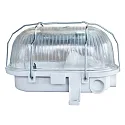 HWH damp-proof luminaire BASIS oval E27 IP44, white