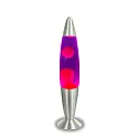 LED-lavalamp IP20, paars, roze, zilver 
