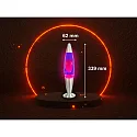 HWH LED-lavalamp IP20, paars, roze, zilver 