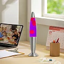 HWH LED-lavalamp IP20, paars, roze, zilver 