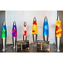 HWH LED-lavalamp IP20, paars, roze, zilver 