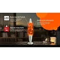 HWH LED-lavalamp IP20, oranje, zilver, wit 