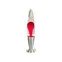 LED-lavalamp IP20, helder, rood, zilver 