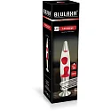HWH LED-lavalamp IP20, helder, rood, zilver 