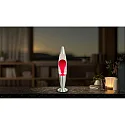 HWH LED-lavalamp IP20, helder, rood, zilver 