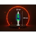 HWH LED-lavalamp IP20, blauw, geel, zilver 