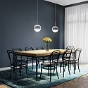BRUCK pendant luminaire BLOP MOLL LV S IP20, black, lacquered dimmable