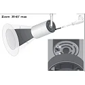 BRUCK spot STAR SPOT 30-65° AC C 1 flame, swivelling, rotatable IP20, black dimmable