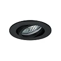 Inbouwspot TIRREL-R GX5.3 / MR16 rond, draaibaar GX5,3 IP20, zwart dimbaar