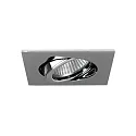 Downlight draaibaar, vierkant GX5,3 IP20, chroom dimbaar