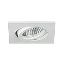 Inbouwspot TIRREL-R GX5.3 / MR16 draaibaar, vierkant GX5,3 IP20, wit mat dimbaar
