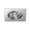 Inbouwspot TIRREL-R GX5.3 / MR16 draaibaar, vierkant GX5,3 IP20, aluminium mat dimbaar