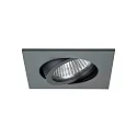 Inbouwspot TIRREL-R GX5.3 / MR16 draaibaar, vierkant GX5,3 IP20, titaan dimbaar