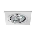 Downlight draaibaar, vierkant GX5,3 IP20, aluminium mat dimbaar