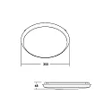 Brumberg Wandarmatuur voor buitenshuis MAKIRA Ø 35CM rond, CCT Switch, slagvast, gebogen IP65, zwart dimbaar