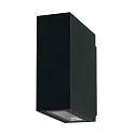 Outdoor LED wall luminaire, IP54, Up/Down, 230V, 2x5W 3000K 650lm 60°, structured graphite