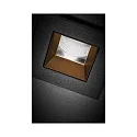 Brumberg ceiling recessed luminaire ALTERO-S square, direct IP44, chrome, white dimmable