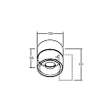 Brumberg Downlight CIRCLE instelbaar IP20, wit 