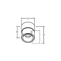 Brumberg Downlight CIRCLE instelbaar IP20, wit 