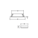 Downlight met stekker IP20, aluminium mat dimbaar