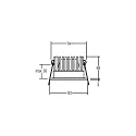 Recessed LED downlight with funnel cover, IP20, round, Ø 8.2cm, dim2warm, 350mA, 12W 1800-3000K 930lm 24°, matt alu