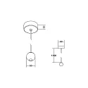 Brumberg Pendelarmatuur IP40, transparant 