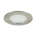 Downlight rond, ingebouwde versie IP44, nikkel mat dimbaar
