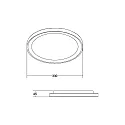 Brumberg Downlight SUNNY MINI / 33CM PHASE CCT Switch, dimbaar, direct / indirect IP20, zwart mat dimbaar