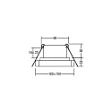 Brumberg Downlight QUBIC hoekig, ingebouwde versie, direct / indirect IP20, wit mat dimbaar