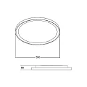 Plafondarmatuur SUNNY MAXI / 55CM DALI-2 DALI aanstuurbaar, CCT Switch, direct / indirect IP20, wit mat dimbaar