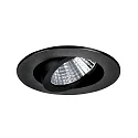 Downlight rond, draaibaar IP20, zwart dimbaar