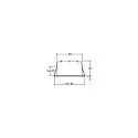 Downlight INDIWO83 draaibaar, vierkant IP44, wit dimbaar