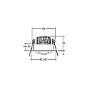 Brumberg Downlight PLUG & PLAY draaibaar, vierkant IP65, chroom dimbaar